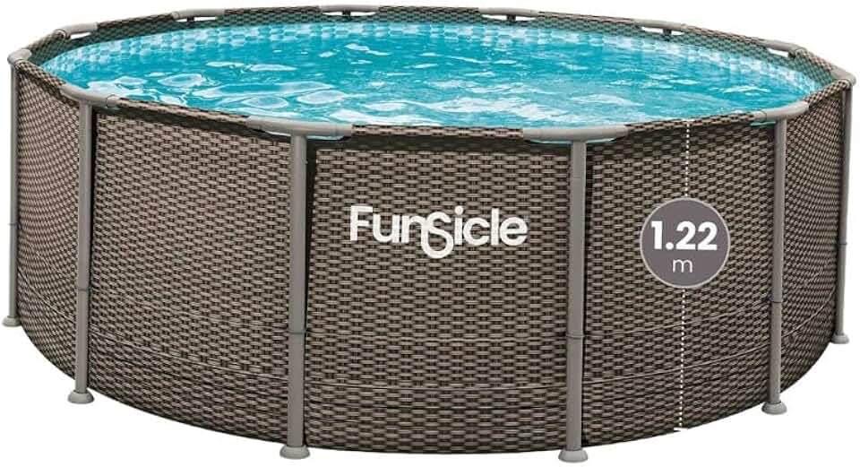 etevert - piscine tubulaire ronde - 3,66x1,22m - structure résistante