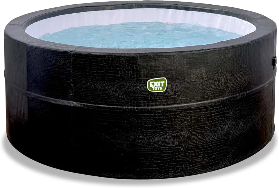 etevert - Leather Premium Spa extérieur 184x73cm - 4 places, chauffage, 120 jets air