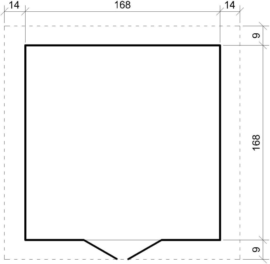 Abri de Jardin en Bois - Stockage extérieur I186xL196xH218 cm/ 2,82 m2 Petit abri à Outils, Local à vélos - etevert M320C