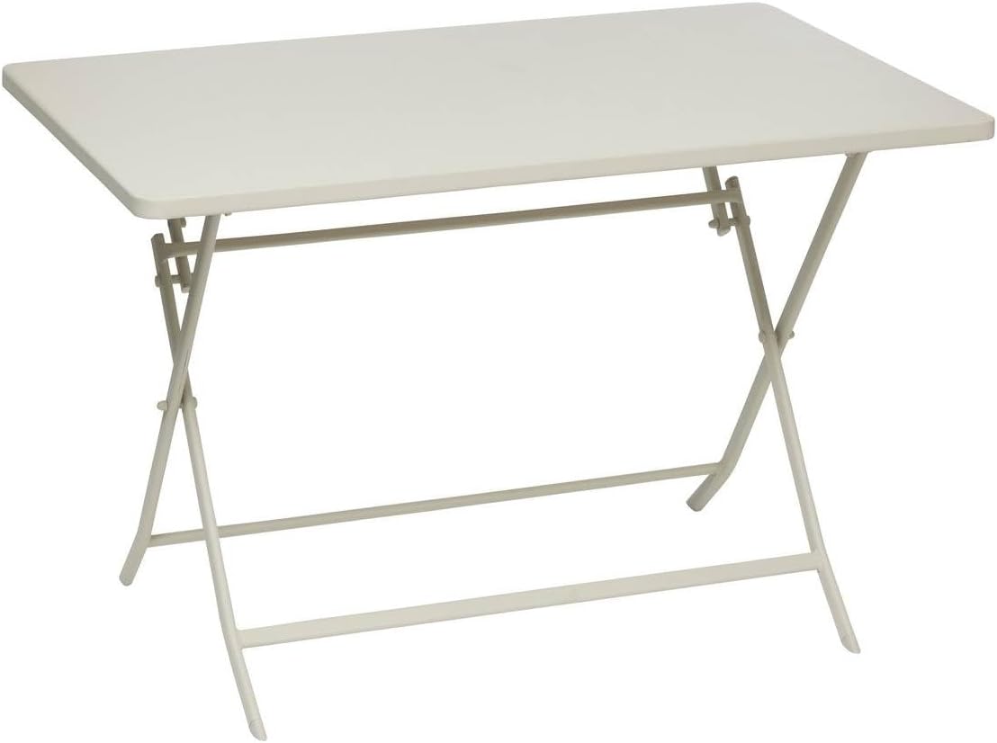 etevert - Greensboro pliante rectangle 4 places - acier renforcé - 110x70 cm
