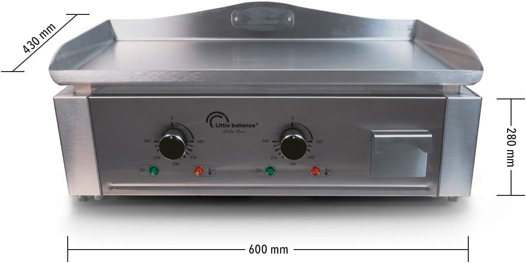 etevert - Aquitaine Pro série - inox - 2 zones, 3500W - 8476