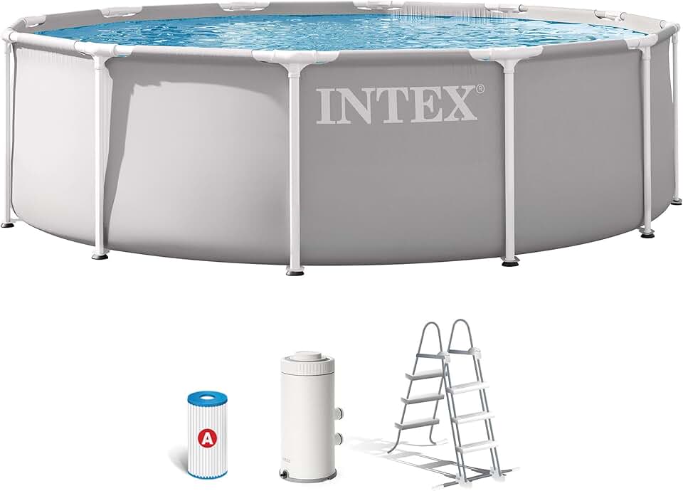 etevert - Piscine Prism Frame ronde tubulaire 3,66 x 0,99 m - 26716ND