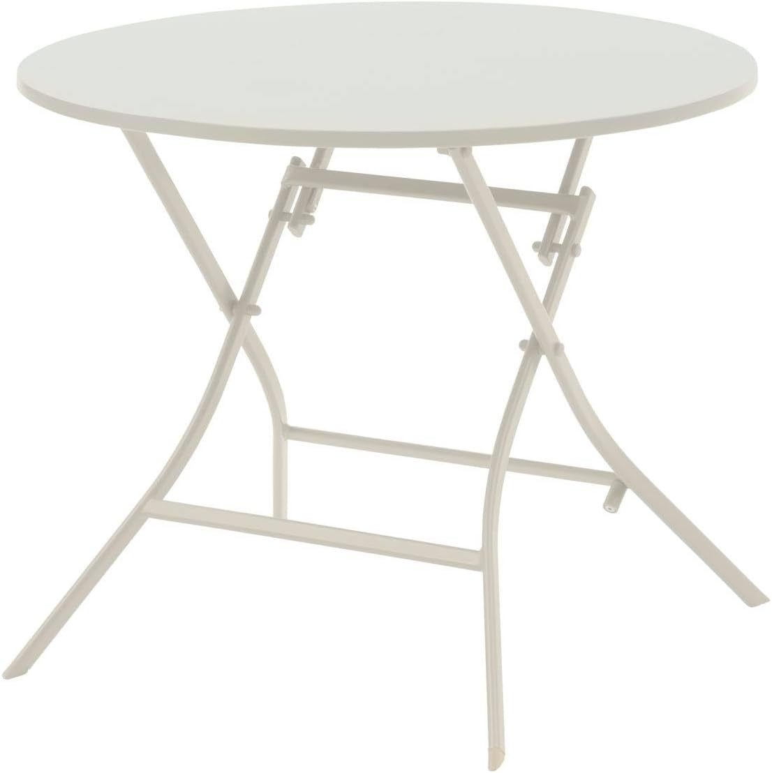 etevert - Greensboro série - ronde pliante Ø90cm - acier époxy 4 places - Gris Graphite