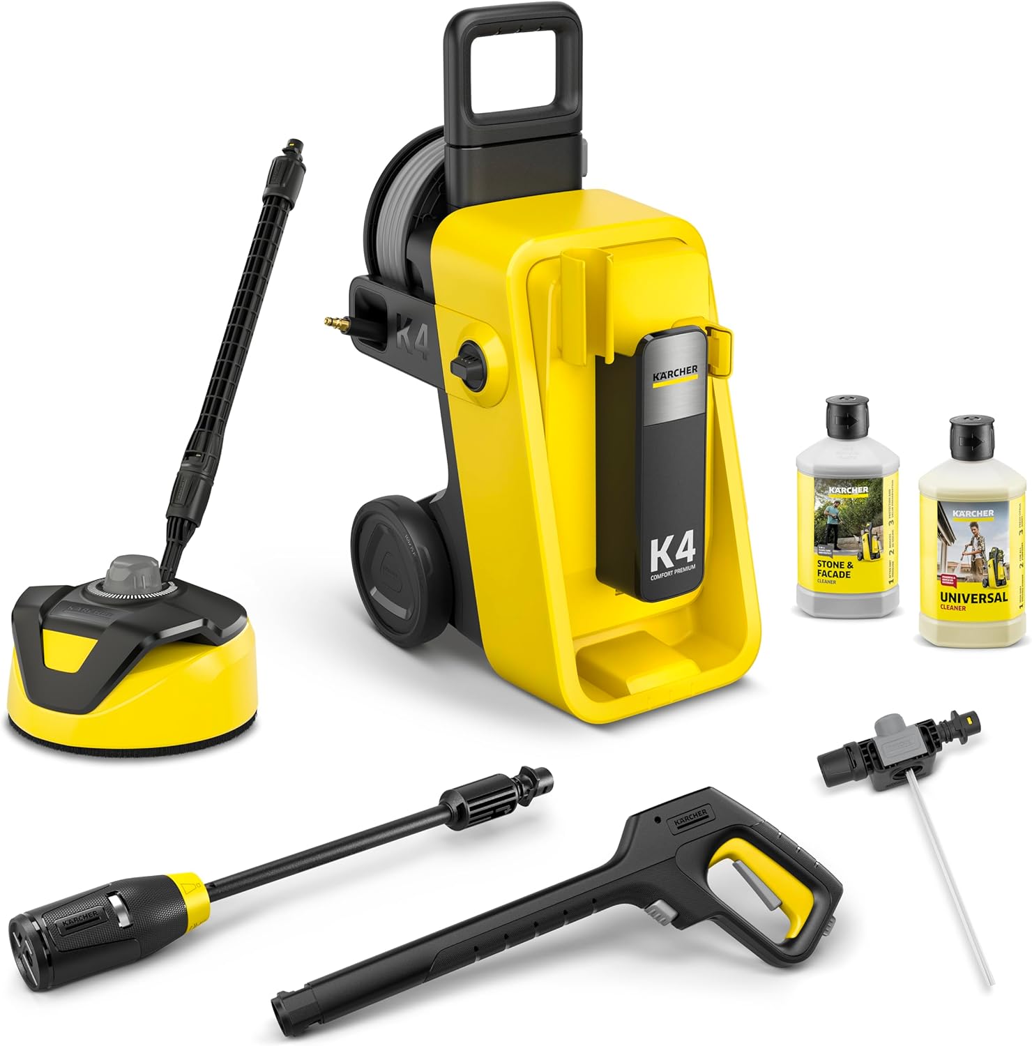 etevert - K 4 Comfort Premium Home - 130 bar, 420 l/h, 30 m²/h, enrouleur, 4 jets