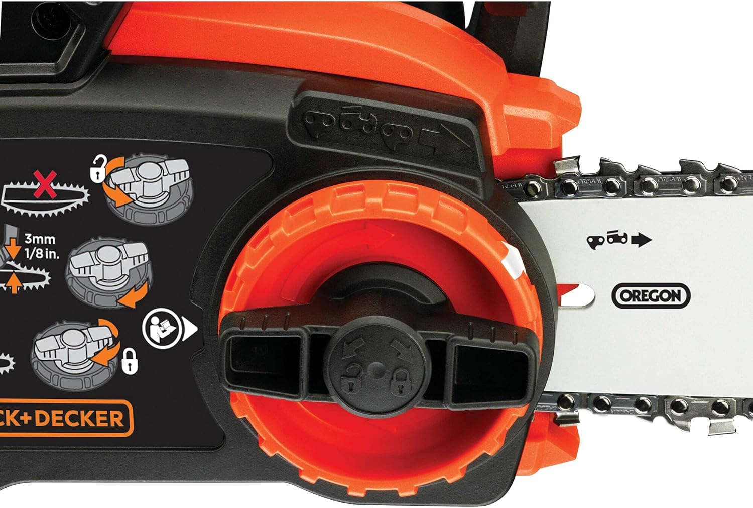 etevert - Tronçonneuse 36V 30cm, batterie 2Ah, lubrification auto, tendeur sans outil - GKC3630L20-QW