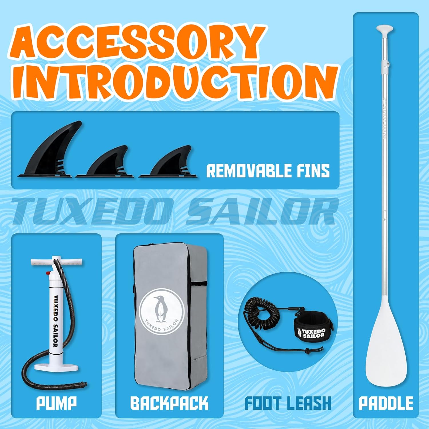 etevert - Paddle Gonflable Adulte - Stand Up - accessoires complets, stabilité, design premium