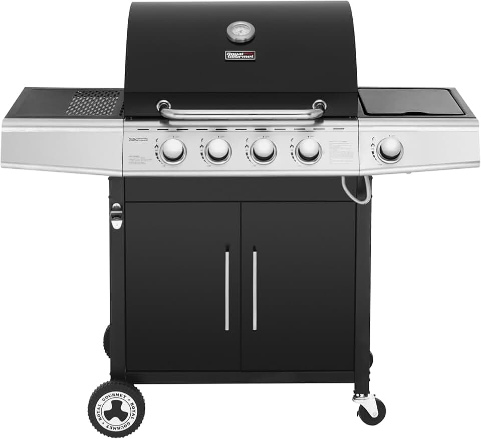etevert – Barbecue Série 4+1 – 14,5kW, inox, tablettes, 2 portes