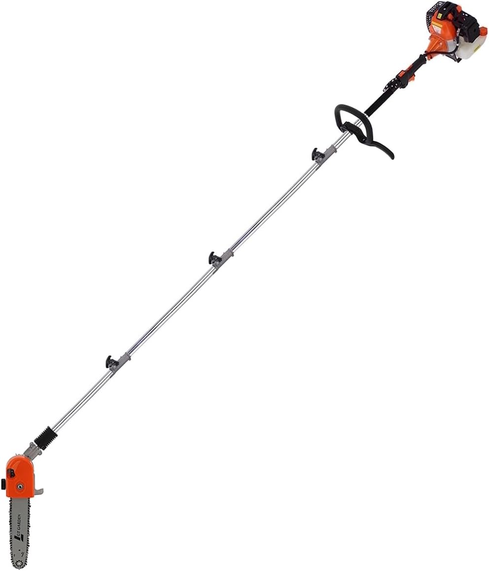 etevert - Élagueuse thermique perche orientable 4,15m 52cm3 3CV
