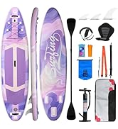 etevert Paddle Gonflable Adulte 320/335cm, Planche de Stand up Paddle Gonflable 2 Personnes, Si...
