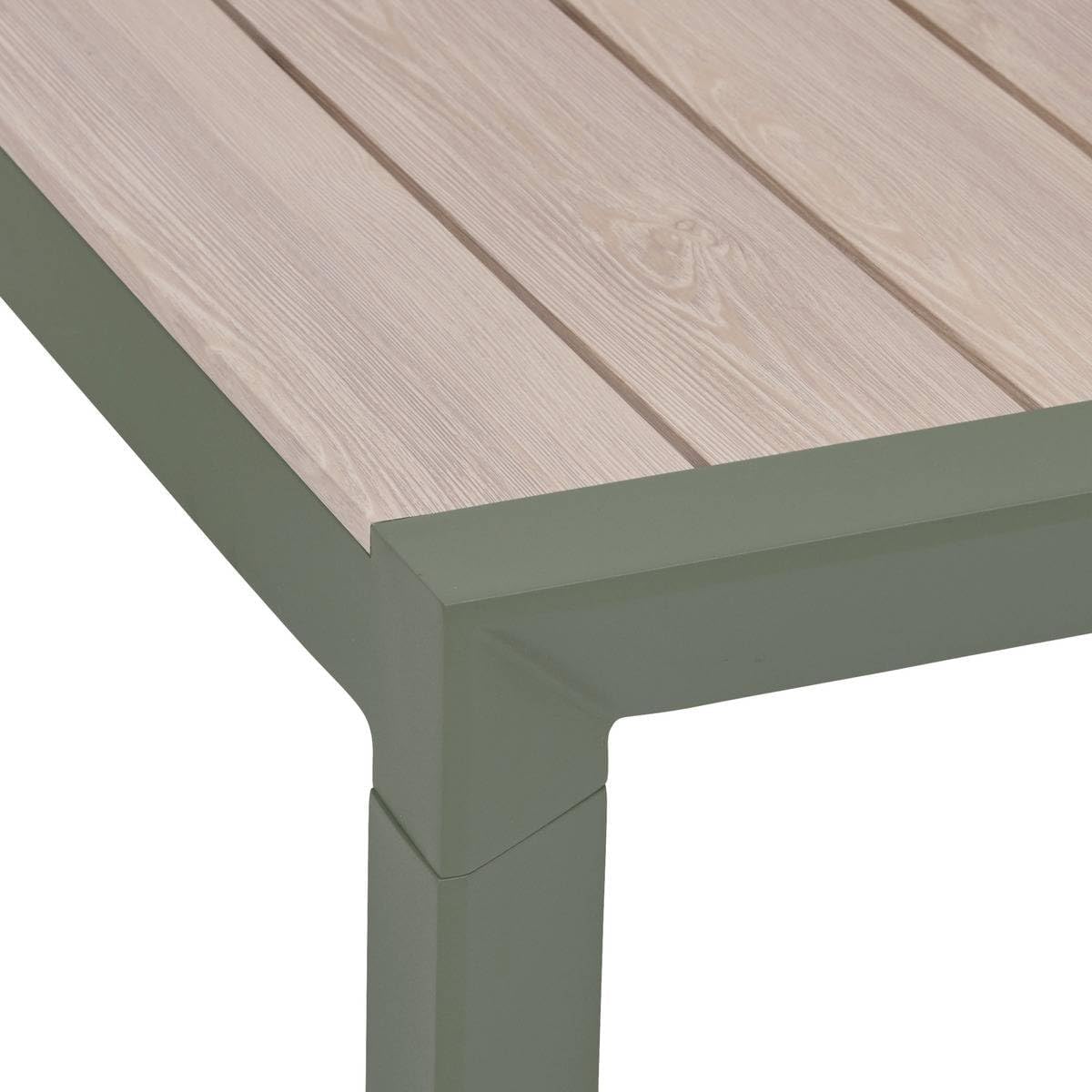 etevert - Table Evasion 6 places - 180x90 cm - alu beige lin/laurier