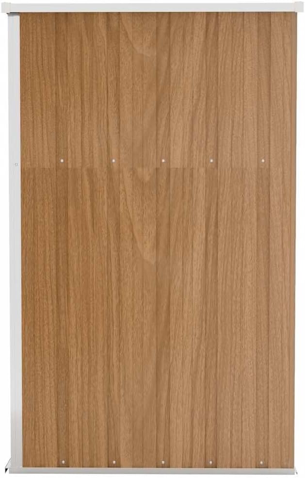 etevert Remise de Jardin Murale Marron 118x100x178 cm Acier galvanisé,Maison & Jardin, Pelouses & Jardins, Vie en extérieur, Structures extérieures, Cabanes & abris de Jardin, Brun (Poids 22.7KG)