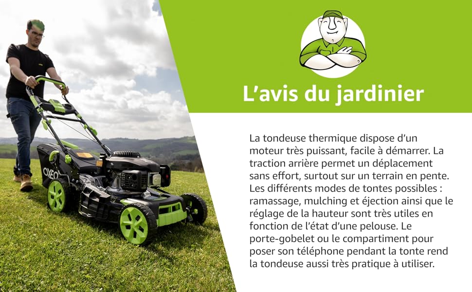 Tondeuse thermique etevert avis du jardinier 