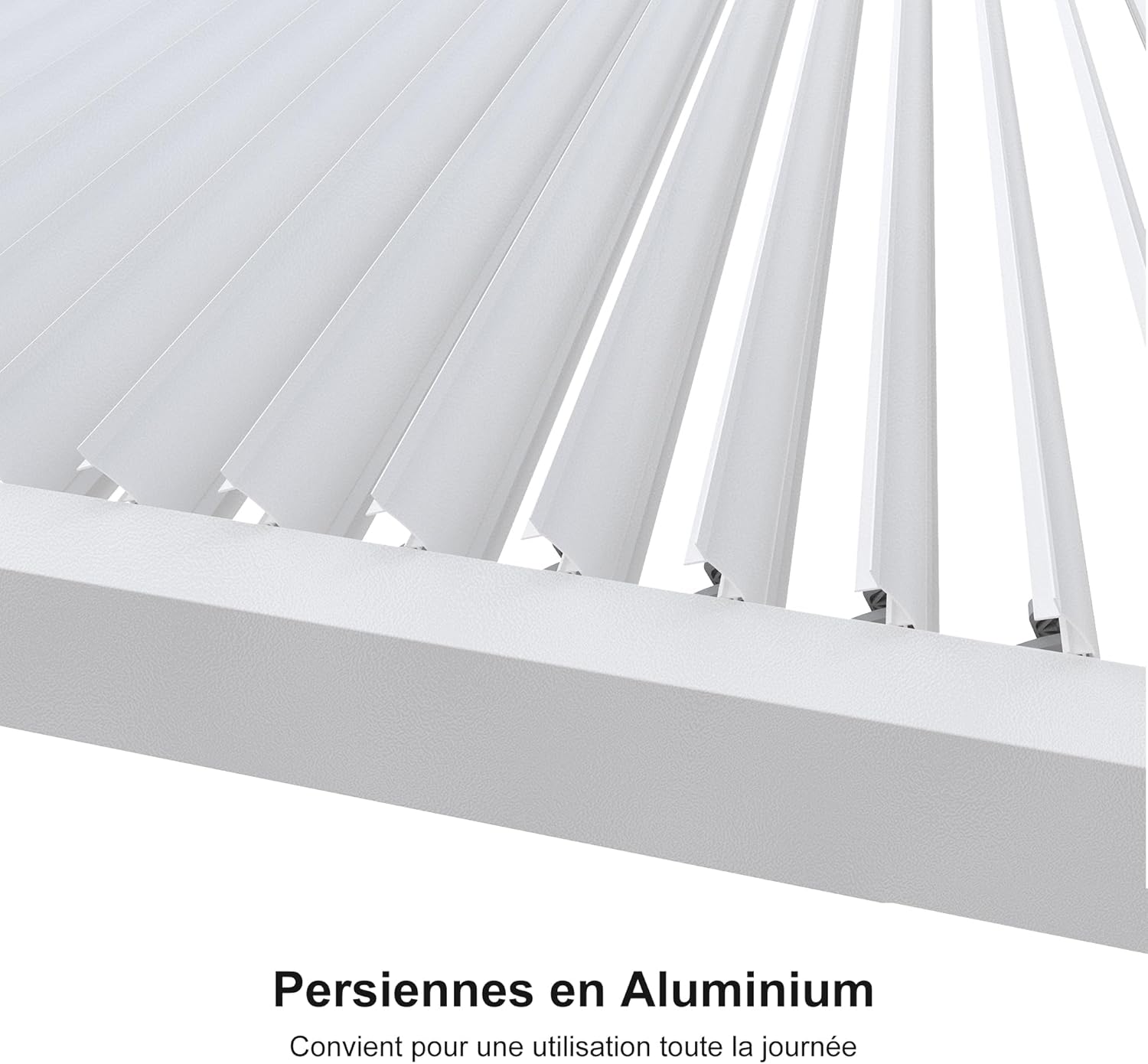 etevert - Pergola Bioclimatique, 4,8x3,68m, aluminium, lames orientables