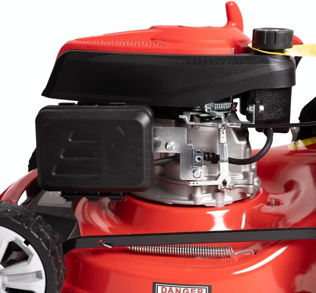 etevert Tondeuse à gazon à explosion automotrice 4in1-4 CV, Tondeuse à gazon thermique autoportée - Moteur 170cc 4 temps avec autotraction - Largeur de coupe 51 cm - Mulching - Panier de collecte 60L