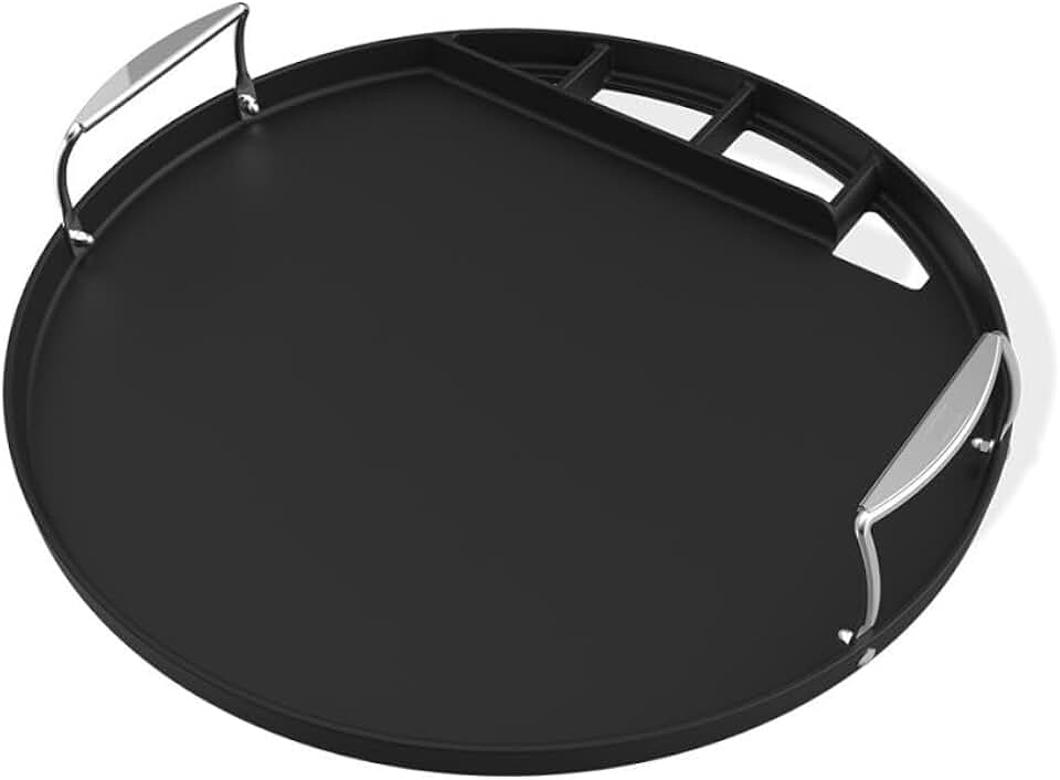 etevert - Plancha pour barbecue charbon - 57 cm - haute résistance