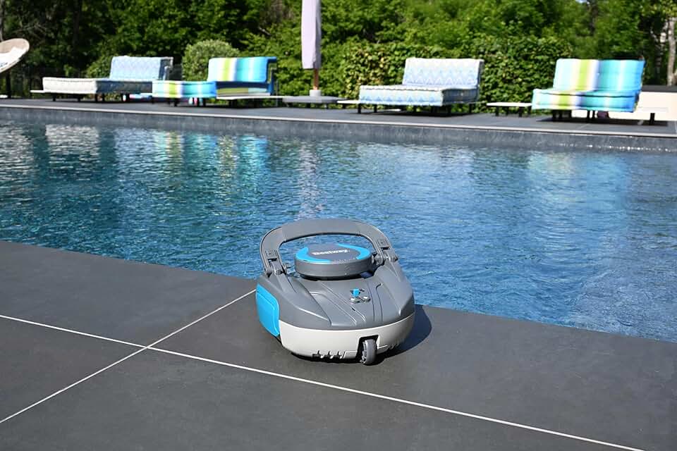 etevert - Cristal - 10 m² max - robot piscine rechargeable, fond plat