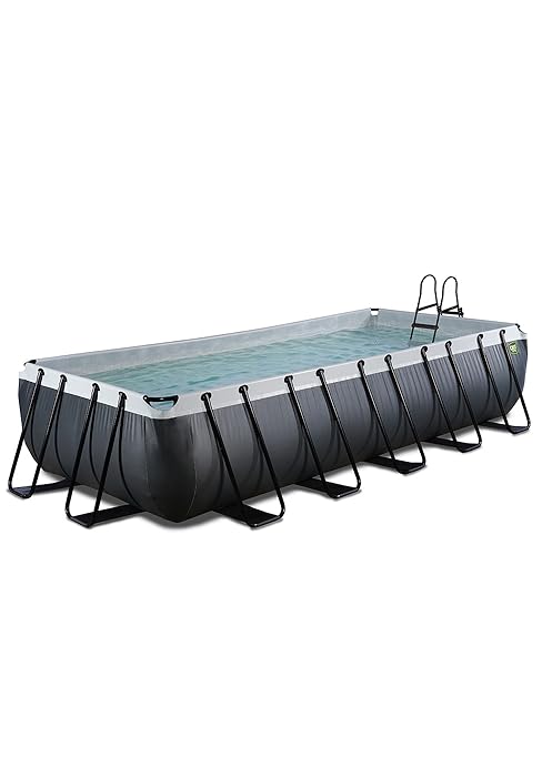 etevert Piscine Black Leather Rectangulaire