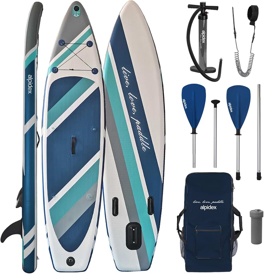 etevert - Stand Up Paddle Board - 320x76x15 cm - gonflable, kit complet, 200 kg