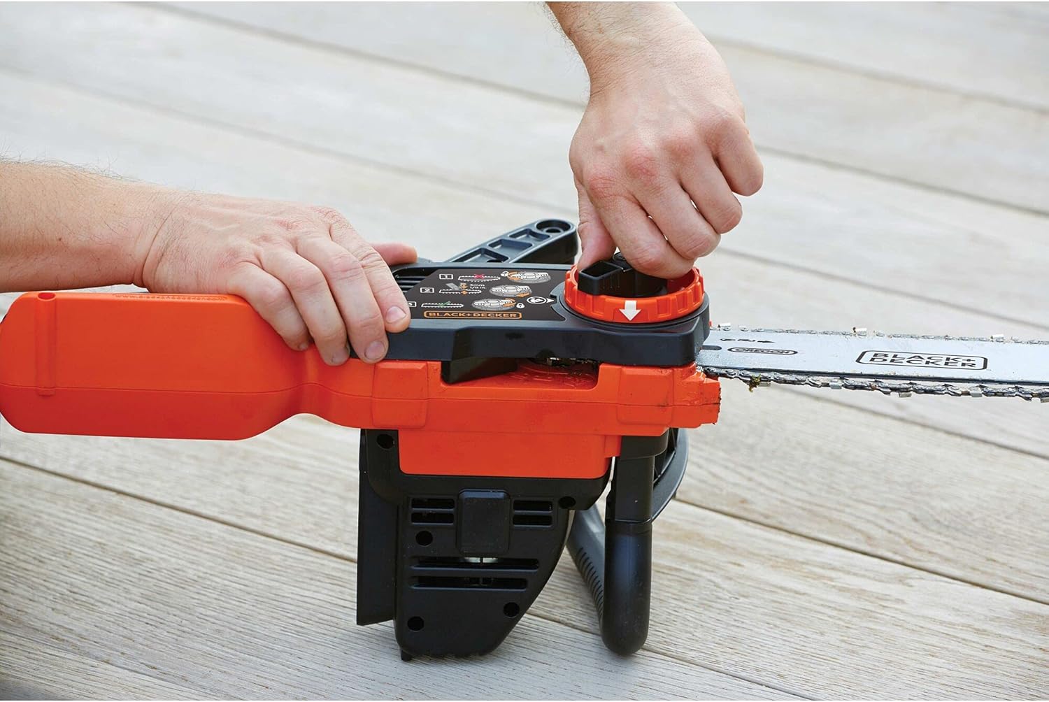 etevert - Tronçonneuse 36V 30cm, batterie 2Ah, lubrification auto, tendeur sans outil - GKC3630L20-QW