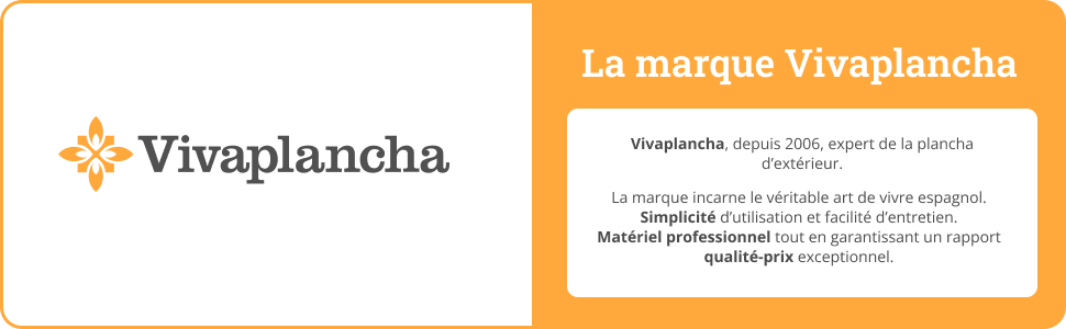 de la marque etevert décrivant la marque en tant qu'experte en matière de grillades à la plancha, mettant l'accent sur