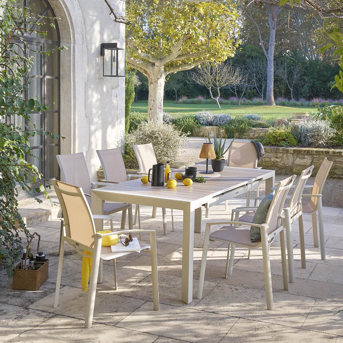 etevert - Evasion - 8 places extensible - aluminium effet bois