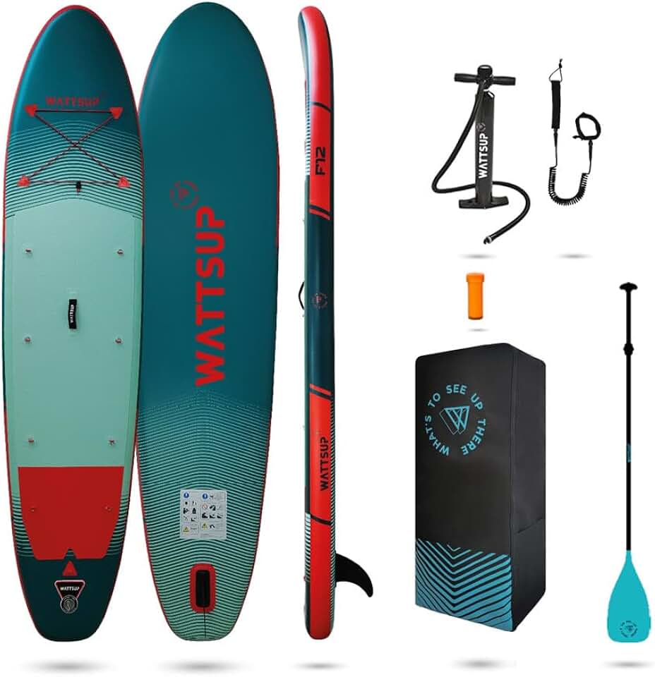 etevert - Sup Stand Up Paddle Gonflable - Gamme First - Dropstitch - Pack Complet : Pagaie Leash Pompe Sac de Transport