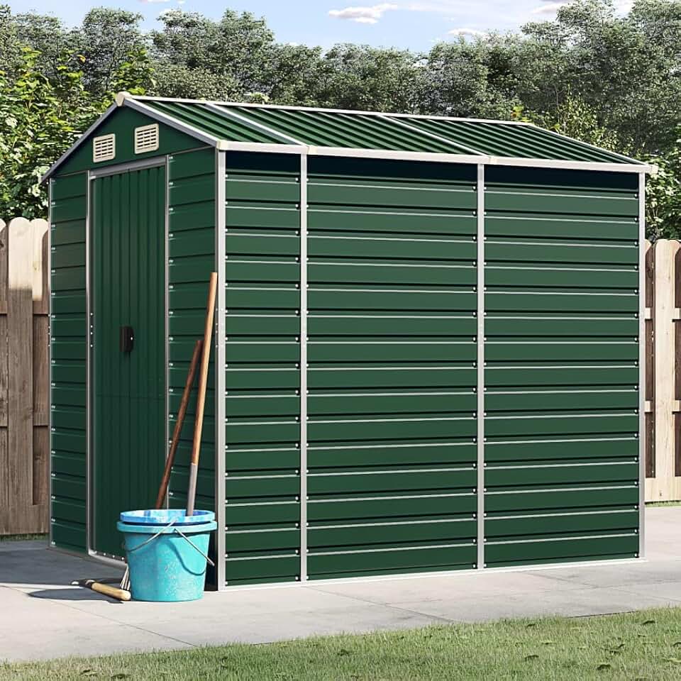 Abri de jardin - acier galvanisé - 191x215x198 cm - rangement outils etevert