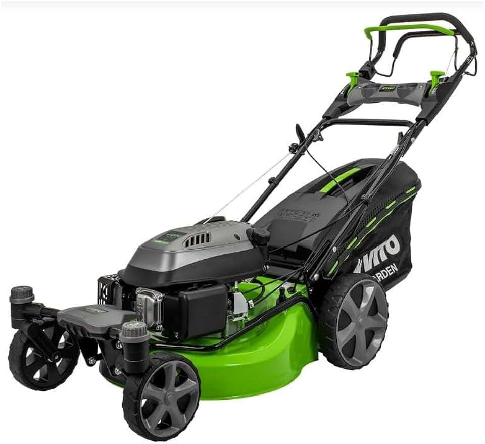 etevert - tondeuse thermique série Pro - 508mm - 6,5CV 196cm³, 6 hauteurs, mulching, éjection, 2000m²