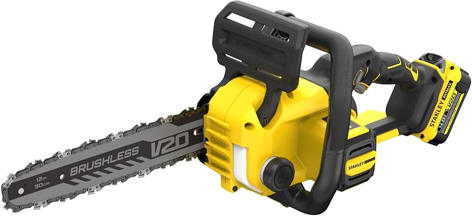 etevert - Fatmax V20 - 30 cm tronçonneuse sans balais, 18V, 4Ah, SFMCCS730M1-QW