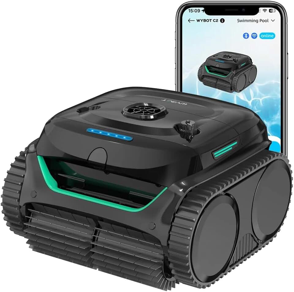 etevert - Robot Piscine C2 - sans fil, nettoyage automatique, batterie