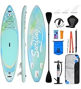 etevert Paddle Gonflable Adulte 320/335cm, Planche de Stand up Paddle Gonflable 2 Personnes, Si...