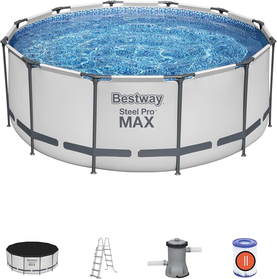 etevert Steel Pro Max 12' x 48"/3.66m x 1.22m Pool Set