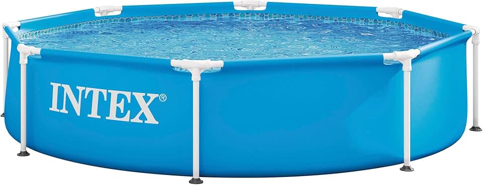 etevert - Piscine Metal Frame ronde tubulaire - 2,44x0,51m - robuste, montage rapide