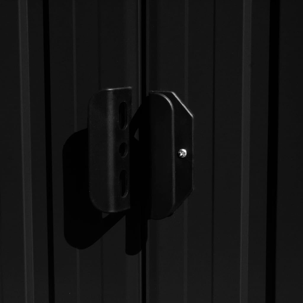 etevert Abri de Jardin 257x298x178 cm Métal Anthracite,Maison & Jardin, Pelouses & Jardins, Vie en extérieur, Structures extérieures, Cabanes & abris de Jardin, Anthracite (Poids 72.36KG)