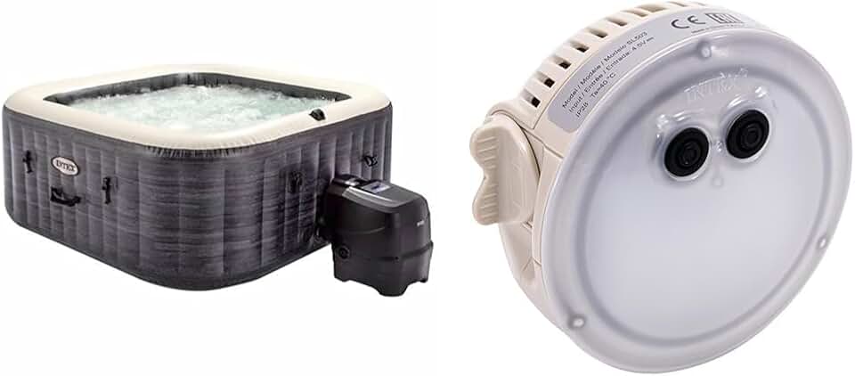etevert - Pure Spa Bulles 4 places, LED, Gris Ardoise - 28450EX
