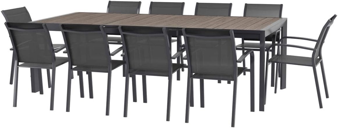 etevert - Evasion - 10 places - table aluminium extensible extérieur