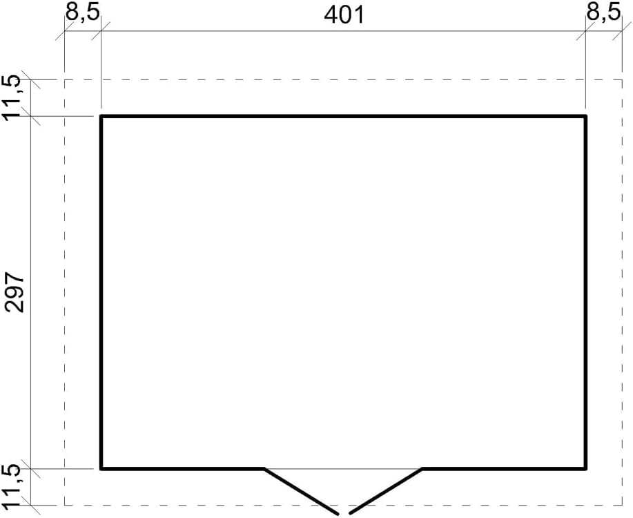 Abri de Jardin en Bois Exterieur avec Plancher IMPRÉGNÉ- Chalet en Pin/épicéa-H246x418x320 cm/12 m²- Construction de Panneaux - Rangement pour vélos, Remise à Outils- etevert M331+M331G