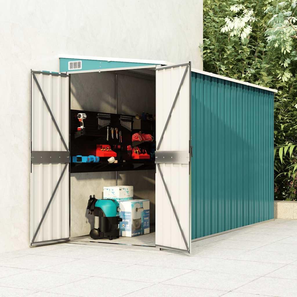 etevert Abri de Jardin Mural Vert 118x288x178 cm 