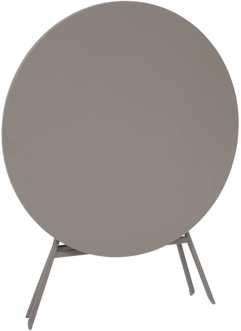 etevert - Greensboro - table pliante ronde acier antirouille 4 places