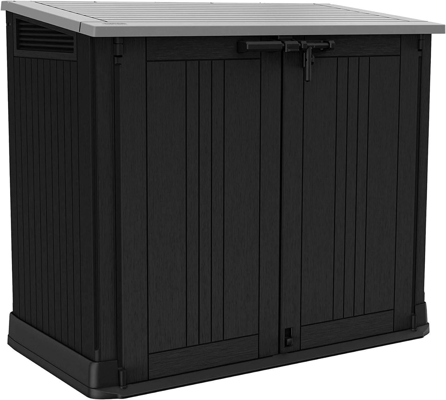 etevert - Abri horizontal SIO Nova - 880L - rangement poubelles noir