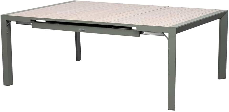etevert - Evasion - table extensible 10 places - alu et effet bois