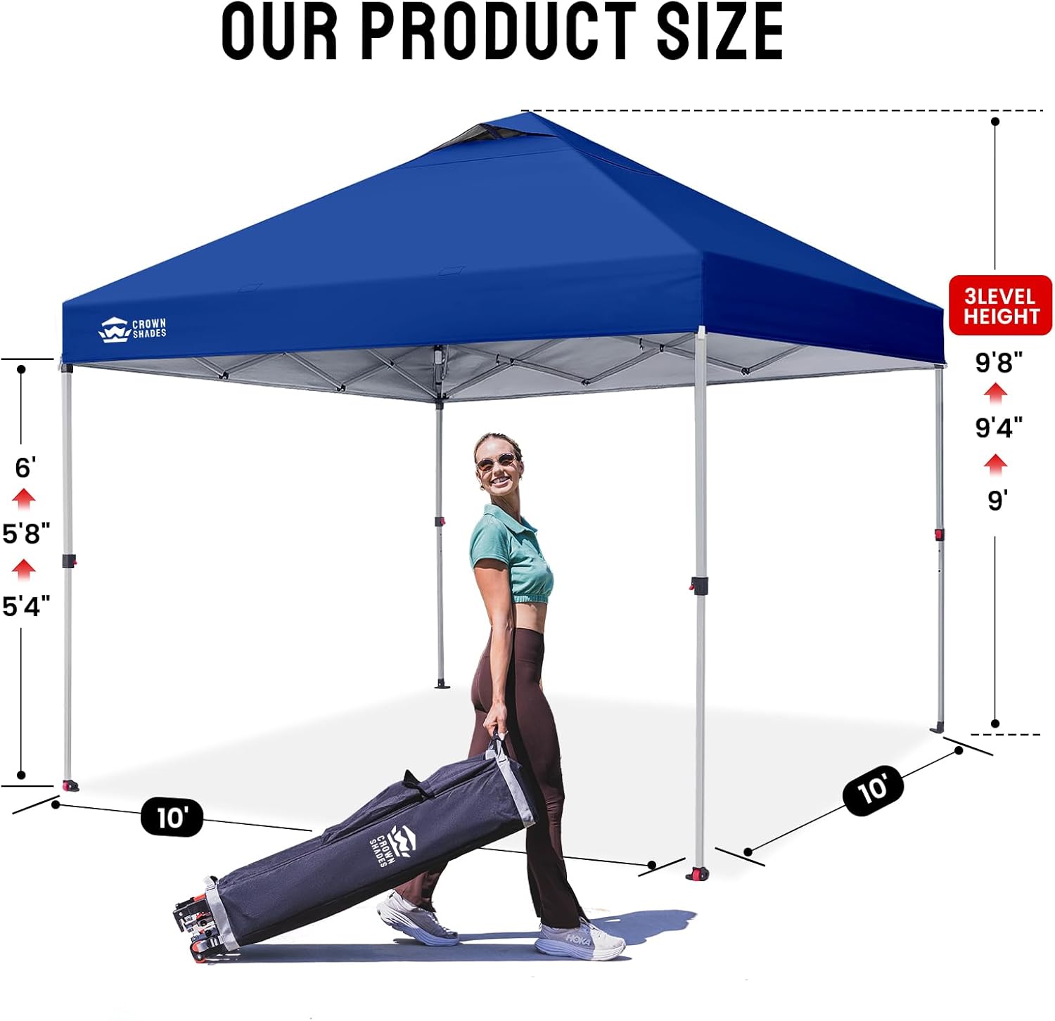 etevert - Tonnelle pliante 3x3m - imperméable, UPF 50+, sacs de sable