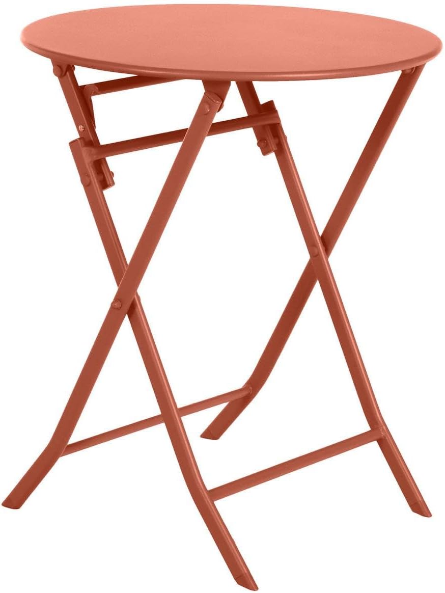 etevert - Greensboro Ambre - ronde pliante 2 places - acier époxy renforcé