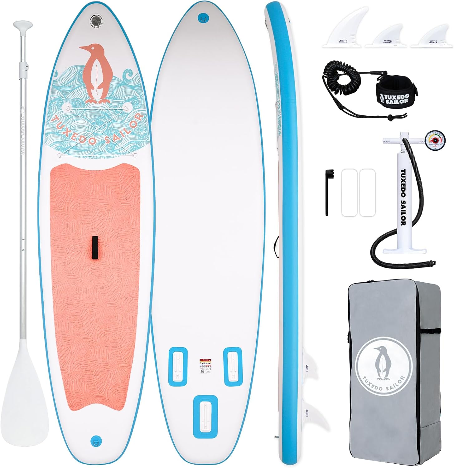 etevert - SUP gonflable adulte 320cm - stable, kit complet
