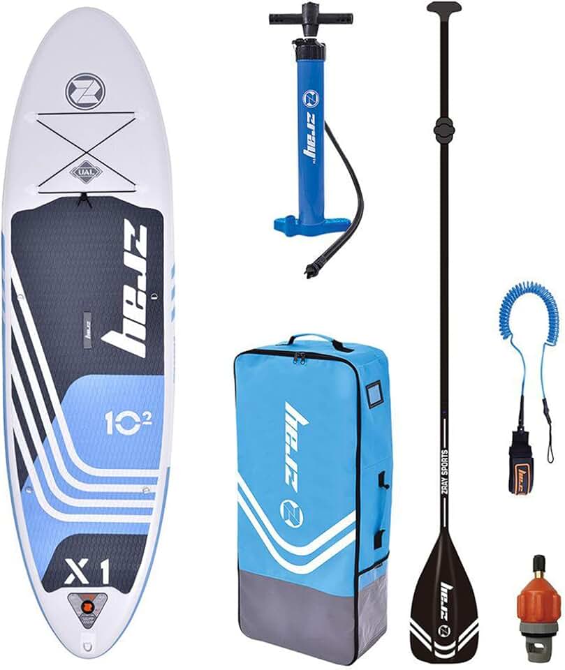 etevert - Sup Stand Up Paddle Gonflable X-Rider 10.2' - PB-ZX1E - Planche Gonflable Dropstitch - Leash, Pagaie, Pompe, Sac de Transport et Kit - Option Siege Kayak - Jusqu’à 125kg - 259l - 310x81x15cm