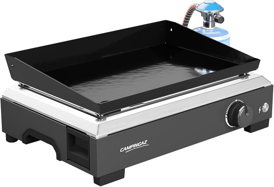 etevert - Othello 1 CV - Plancha 2,8kW - plaque acier émaillé, BlueFlame
