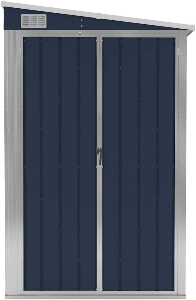 etevert Abri de Jardin Mural Anthracite 118x382x178 cm Acier,Maison & Jardin, Pelouses & Jardins, Vie en extérieur, Structures extérieures, Cabanes & abris de Jardin, Anthracite (Poids 47.9KG)