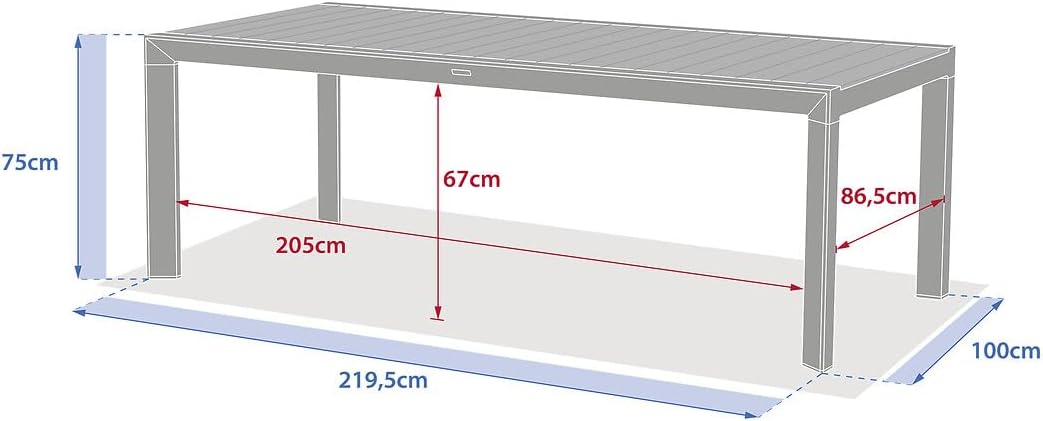 etevert - Évasion Honey et Graphite - 8 places - aluminium et effet bois