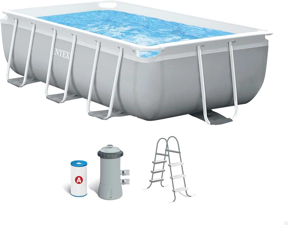 etevert 3M X 1.75M X 0.8M Prism Frame Rectangular Pool Set