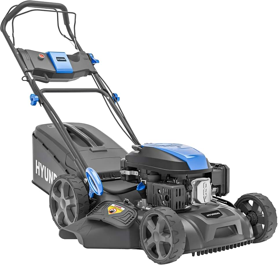 etevert - tondeuse thermique 46cm, 139CC, autotractée, démarrage électrique